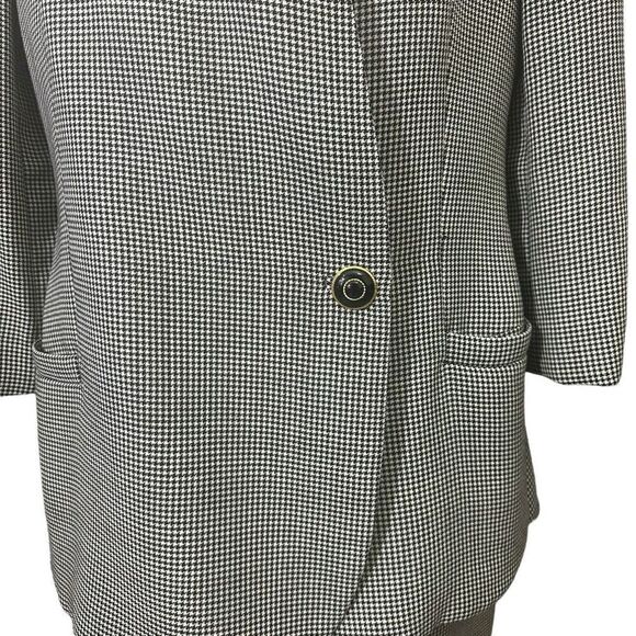 GIANNI VERSACE Couture Made In Italy 2 Pc Blazer & Skirt Set Wool Silk Vintage - Picture 3 of 16